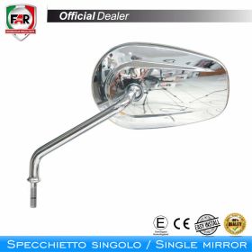 Specchietto manubrio omologato FAR 6214 destro cromo