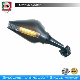 Left fairing mirror FAR 6287 black for Yamaha