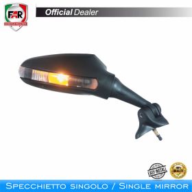 Specchietto carena FAR sinistro 6335 nero per Ducati