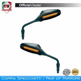 Coppia specchietti manubrio FAR 6415/6416 neri per Ducati
