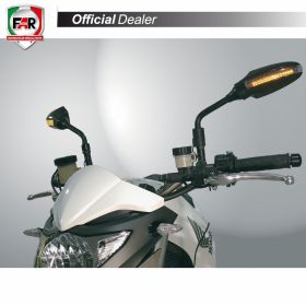 Coppia specchietti manubrio FAR 6415/6416 neri per Ducati