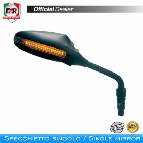 FAR Left Handlebar Mirror 6415 Black for Ducati