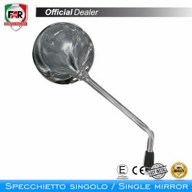 FAR 6423 Approved Left Chrome Handlebar Mirror