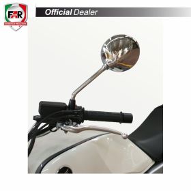 FAR 6423 Approved Left Chrome Handlebar Mirror