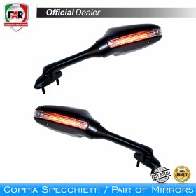 Coppia specchietti carena FAR 6461/6462 neri per Suzuki