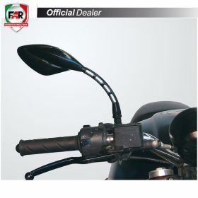 Specchietto manubrio FAR 6764 destro universale nero