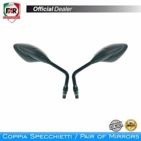 Coppia specchietti manubrio FAR 6767/6768 neri universali