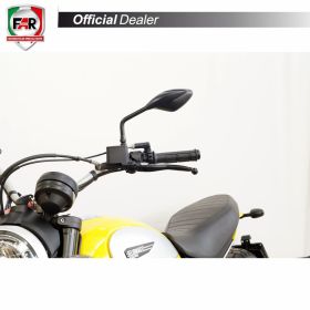 Coppia specchietti manubrio FAR 6767/6768 neri universali