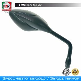 Specchietto manubrio FAR 6767 sinistro universale nero