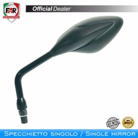FAR 6768 Right Universal Handlebar Mirror Black