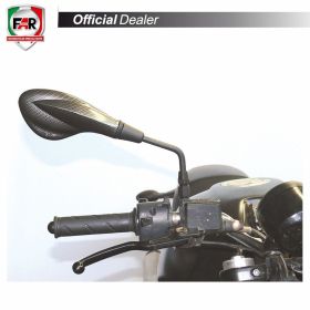 Specchietto manubrio omologato FAR 6800 destro universale nero