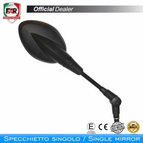 Approved FAR 6806 Black Reversible Handlebar Mirror for BMW