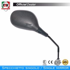 Specchietto manubrio omologato FAR 6811 sinistro nero