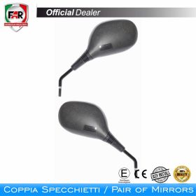 Coppia specchietti manubrio omologati FAR 6847/6848 neri