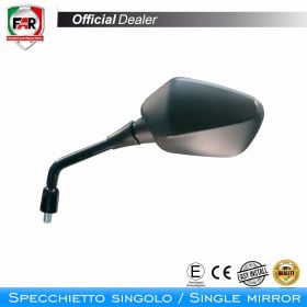 Specchietto manubrio omologato FAR 7058 destro nero