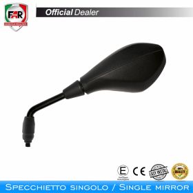 Specchietto manubrio omologato FAR 7164 destro nero