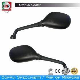 Coppia specchietti manubrio omologati FAR 7194/7195 neri