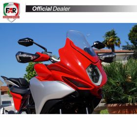 Coppia specchietti manubrio omologati FAR 7204/7205 neri universali