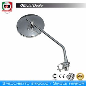 FAR 7314 Universal Reversible Chrome Handlebar Mirror