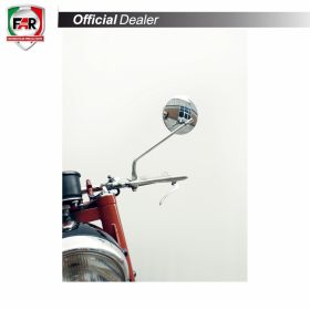 FAR 7314 Universal Reversible Chrome Handlebar Mirror