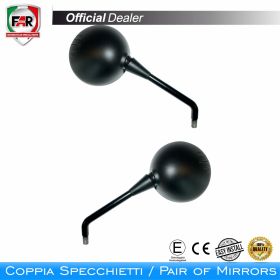 Coppia specchietti manubrio omologati FAR 7331/7331 neri