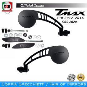 Coppia specchietti manubrio FAR 7332/7333 neri