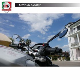 Coppia specchietti manubrio FAR 7332/7333 neri