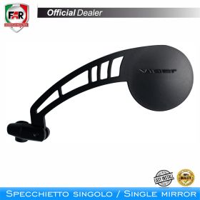 Specchietto manubrio FAR 7333 sinistro universale nero