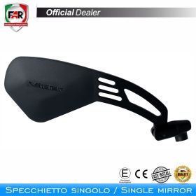 Specchietto manubrio omologato FAR destro 7334 nero per Yamaha T-Max