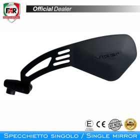 Specchietto manubrio omologato FAR sinistro 7335 nero per Yamaha T-Max