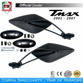 Coppia specchietti omologati manubrio FAR 7340/7341 per Yamaha T-Max
