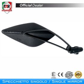 Specchietto manubrio omologato FAR destro 7340 nero per Yamaha T-Max