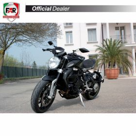 Specchietto manubrio omologato FAR sinistro 7341 nero per Yamaha T-Max