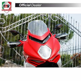 Coppia specchietti omologati manubrio FAR 7356/7357 per Mv Agusta/Yamaha