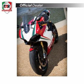 FAR Left Fairing Mirror Approved 7393 Black for Ducati