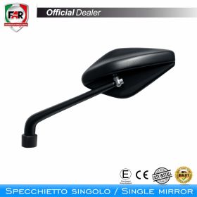 Specchietto manubrio omologato FAR 7448 destro universale nero