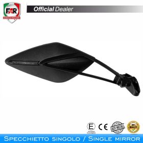 FAR Right Fairing Mirror 7462 Black for Honda