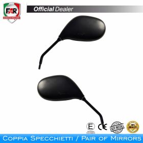 Coppia specchietti manubrio omologati FAR 7471/7472 neri