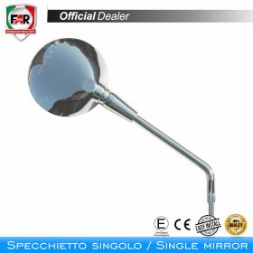 Specchietto manubrio omologato FAR 7481 sinistro cromo