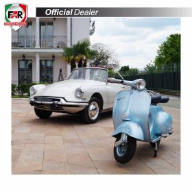 Specchietto manubrio omologato FAR destro 7554 cromo per Piaggio