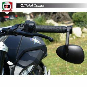 FAR 7578/7579 universal black approved bar end mirrors