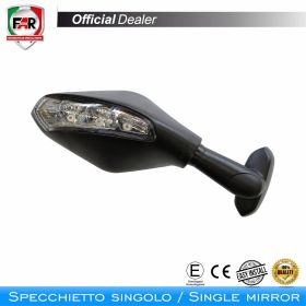 Specchietto carena omologato FAR sinistro 7593 nero per Ducati