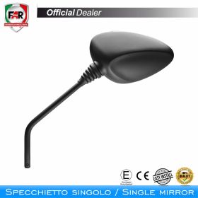 Specchietto manubrio omologato FAR 7632 destro nero
