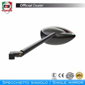 FAR 7654 Universal Right Hand Black Handlebar Mirror