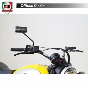 Coppia specchietti manubrio FAR 7665/7665 carbon look universali