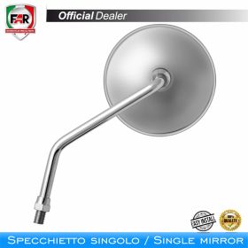 FAR right handlebar mirror 7678 stainless steel for Yamaha
