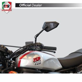 Specchietto manubrio FAR 7681 sinistro carbon look universale