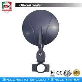 FAR 7699 Universal Reversible Black Handlebars Approved Mirror
