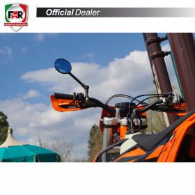 FAR 7700 Universal Reversible Carbon Look Approved Handlebar Mirror