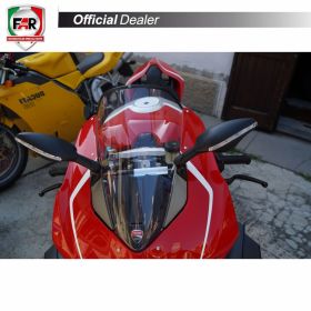 FAR Right Fairing Mirror 7720 Black Approved for Ducati Panigale V4